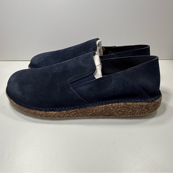 NIB Birkenstock Callan Dark Blue Suede Loafers Size 41 EU Women’s 10/Mens 8 - Picture 1 of 11